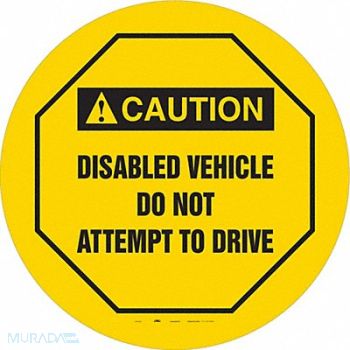 CONDOR Traffic Sign 24 W 24 H 0.026 Thickness, 487D51