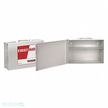 GRAINGER APPROVED Empty First Aid Cabinet Wall Mount White, 488G58