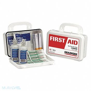 GRAINGER APPROVED First Aid Kit General Purpose Plastic, 488G69