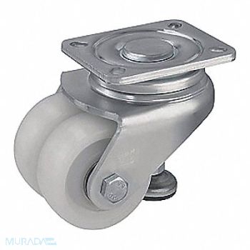 GRAINGER APPROVED Leveling Plate Caster Swivel 1320 lb., 489A93