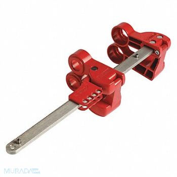 BRADY Blind Flange Lockout Device Red, 489M66
