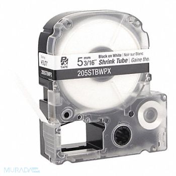 EPSON Heat Shrink Tube Black on White 0.187inW, 48GE88