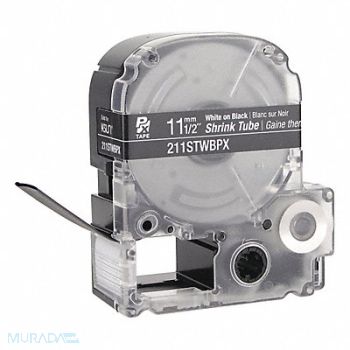 EPSON Heat Shrink Tube White on Black 0.5 in W, 48GF02