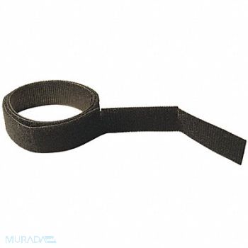 VELCRO BRAND Perforated Back to Back Strap 75 ft Blk, 48GR94