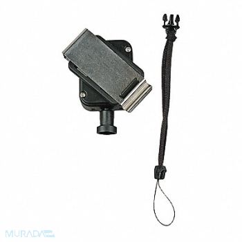 GEARKEEPER Cell Phone Retractor 36inL Black SS, 48HR05