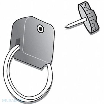 GEARKEEPER Snap-On Clip 1-1/2 in L SS Threaded Stud, 48HR55