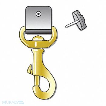 GEARKEEPER Snap-On Clip 3-1/2 in L Threaded Stud, 48HR60