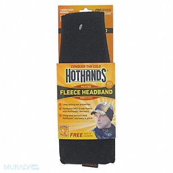 HOTHANDS Headband Fleece Black Universal, 48JT84