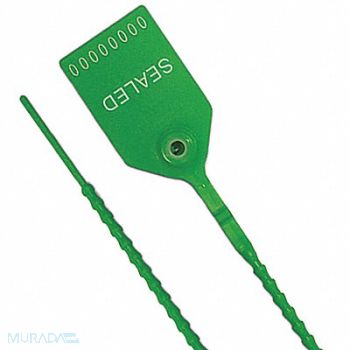 UNIVERSEAL Pull-Tight Seals Green Plastic PK100, 55NA61