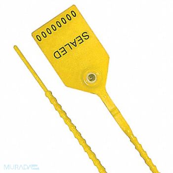 UNIVERSEAL Pull-Tight Seals Yellow Plastic PK100, 55NA64