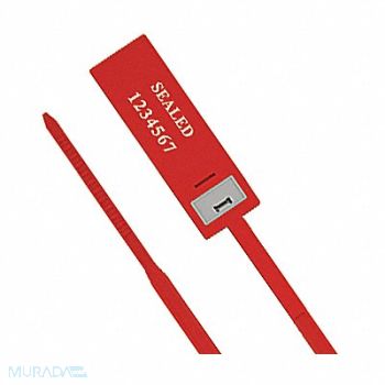 UNIVERSEAL Pull-Tight Seals Red Plastic PK100, 55NA72