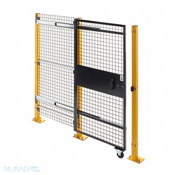 VELOX Wire Mchn Grd Door 72 inx60 in Blk, 48RN12