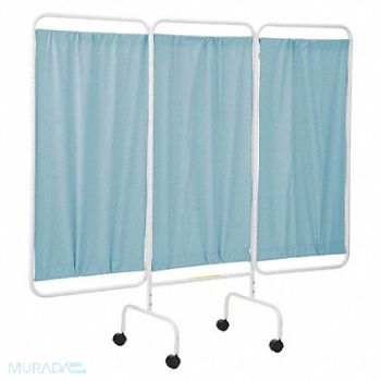 R B WIRE PRODUCTS INC. Privacy Screen 3 Panel 69inH Green, 48RY97