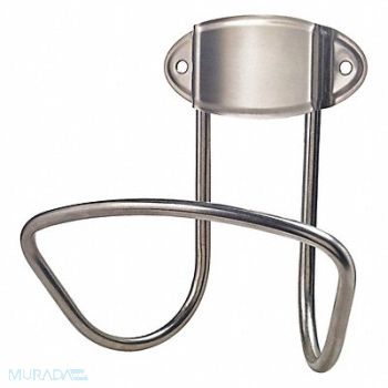 WESTWARD Garden Hose Hanger SS 11 in W Silver, 48PG05