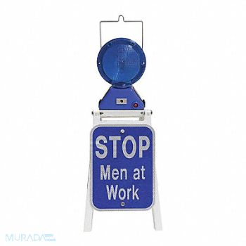 RAILHEAD GEAR LED Stop Sign Aluminum Blue White, 48TL10