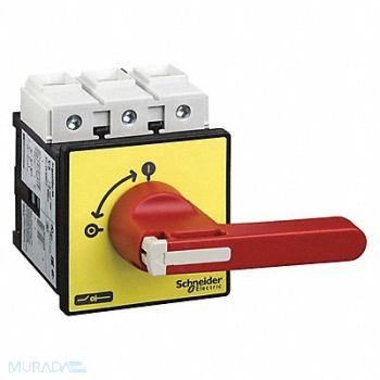 SQUARE D 100A Sw Kit W/4Hole Mtg Red/Yellow Oper, 48U412
