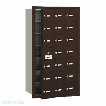 SALSBURY INDUSTRIES Mailbox 4B+ 20 Doors Bronze 40-3/4in H, 48UJ22