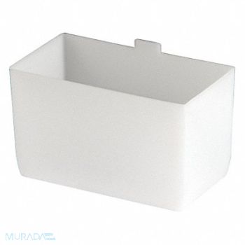 GRAINGER APPROVED Bin Cups Clear Polymer 3 in, 48WG55