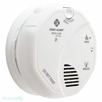 FIRST ALERT Smoke Alarm AA Alkaline Photoelectric, 48Z669