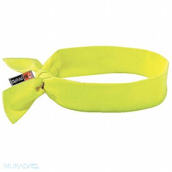 CHILL-ITS BY ERGODYNE Cooling Bandana Universal Lime, 48Z869