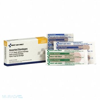 FIRST AID ONLY Adhesive Bandages Fabric 4 in L PK6, 48ZV47