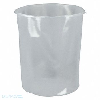 GRAINGER APPROVED Pail Liner Natural 5 gal LDPE PK100, 490Z11