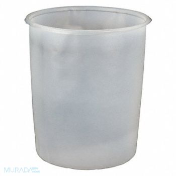 GRAINGER APPROVED Pail Liner Natural 5 gal HDPE PK100, 490Z12