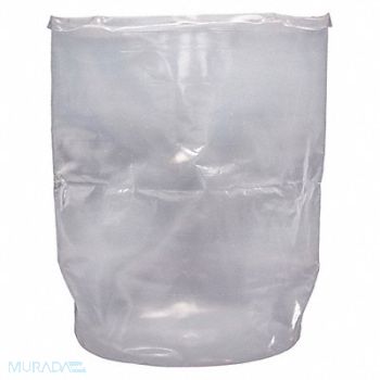 GRAINGER APPROVED Drum Liner Natural 55 gal LDPE PK20, 490Z13