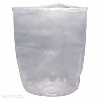 GRAINGER APPROVED Drum Liner Natural 55 gal LDPE PK15, 490Z18