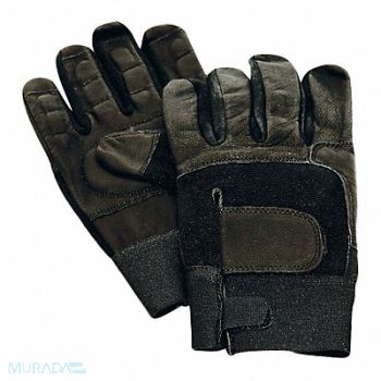 ABILITY ONE Impact Resistant Gloves Black Size XL PR, 493N24