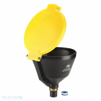 PIG Drum Funnel Yellow Polyethylene Buttress, 493W75