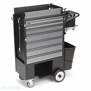FLEXCART Black Light Duty Tool Utility Cart, 498X55