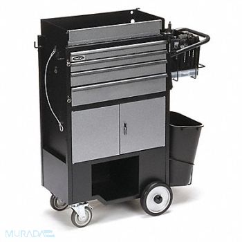 FLEXCART Black Light Duty Tool Utility Cart, 498X57