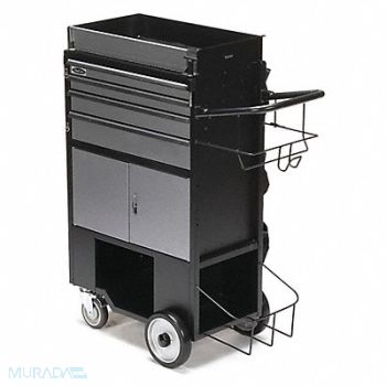 FLEXCART Black Light Duty Tool Utility Cart, 499H49