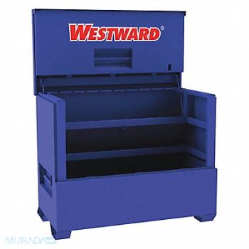 WESTWARD Piano-Style Jobsite Box 50 in Blue, 499N10