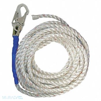 CONDOR Vertical Rope Lifeline Single Snap Hook, 49CD25
