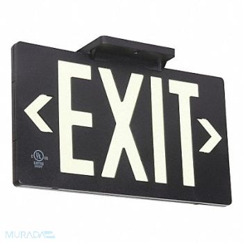 GRAINGER APPROVED Exit Sign 8 3/4 in x 15 1/2 in Plastic, 49EV41