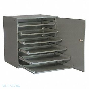 DURHAM MFG SldngDrwrCabFrame Gray Bearing Steel 6Bx, 49H250