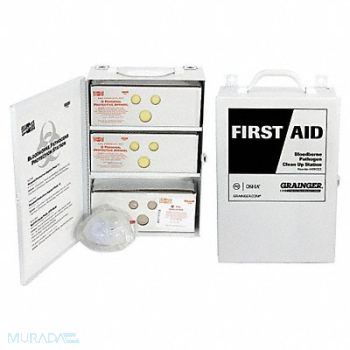 GRAINGER APPROVED Bloodborne Pathogen Kit, 49H352