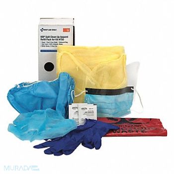 FIRST AID ONLY Bloodborne Pathogen Kit Refill, 49H353