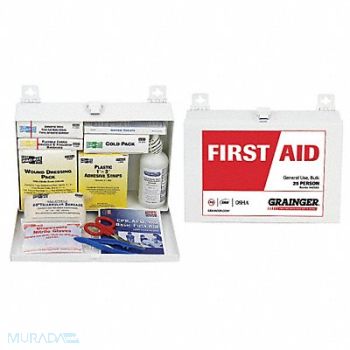 GRAINGER APPROVED First Aid Kit First Aid 143 pcs., 49H363