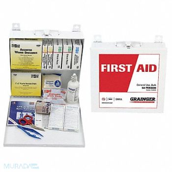 GRAINGER APPROVED First Aid Kit First Aid 195 pcs., 49H365