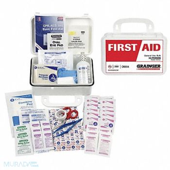 GRAINGER APPROVED First Aid Kit General Purpose, 49H431