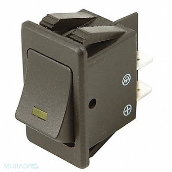 BATTERY DOCTOR Rocker Switch 1/4 Male Terminal Black, 49LX17