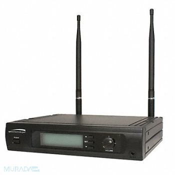 SPECO TECHNOLOGIES Microphone Receiver Wireless LCD, 49N867