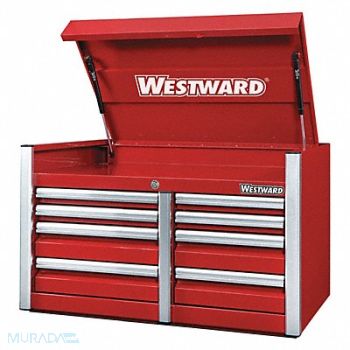 WESTWARD Red Industrial Premium Duty Top Chest, 49NR84