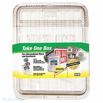 HY-KO PRODUCTS Brochure Holder Gray 15 H PK3, 52ZW62