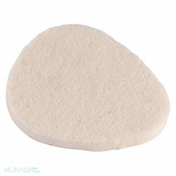 STEIN S Adhesive Felt Pad Whte 10-13/64 W PK100, 49XG88