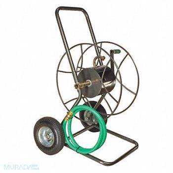 YARD BUTLER Garden Hose Reel Cart 18 in Steel, 49XK98