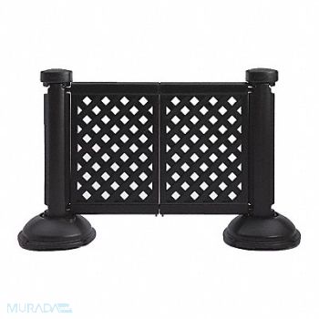 GROSFILLEX Fence Post and Base Black 3 ft H, 49XM84